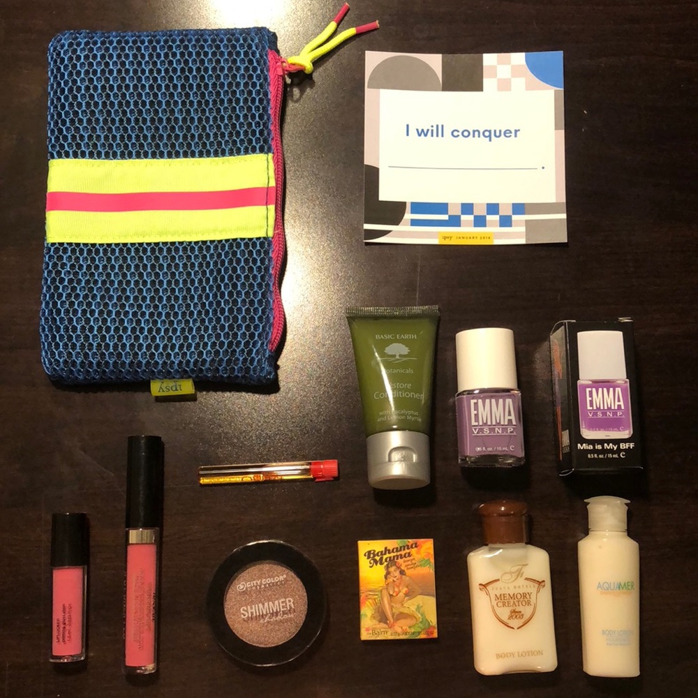 Ipsy Bag + bonus makeup items